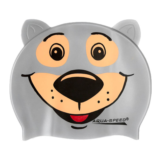 Aquaspeed Σκουφάκι κολύμβησης Silicone swim cap with 3D element Zoo Aquaspeed Σκουφάκι κολύμβησης Silicone swim cap with 3D element Zoo